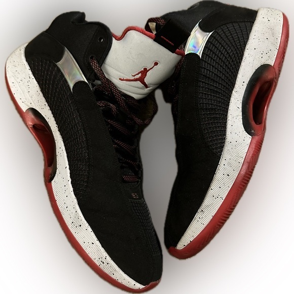 Nike Air Jordan 35 “Bred” Black Red Grey. Preowned - Picture 1 of 6